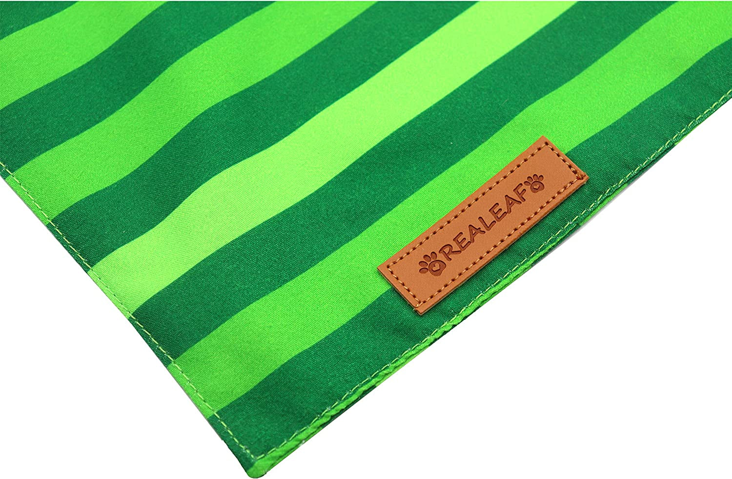 Realeaf St. Patrick'S Day Dog Bandanas 2 Pack, Triangle Reversible Pet Scarf for Boy and Girl, Premium Durable Fabric, Multiple Sizes Offered, Bandana for Medium and Large Dogs (Large) Animals & Pet Supplies > Pet Supplies > Dog Supplies > Dog Apparel Realeaf   