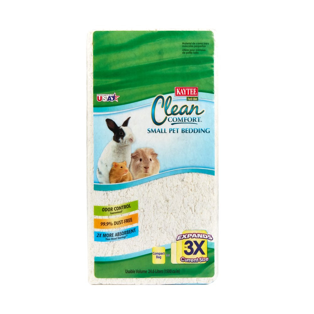 Kaytee Clean & Cozy White Small Animal Pet Bedding 49.2 Liters Animals & Pet Supplies > Pet Supplies > Small Animal Supplies > Small Animal Bedding Central Garden and Pet 24.6 L  