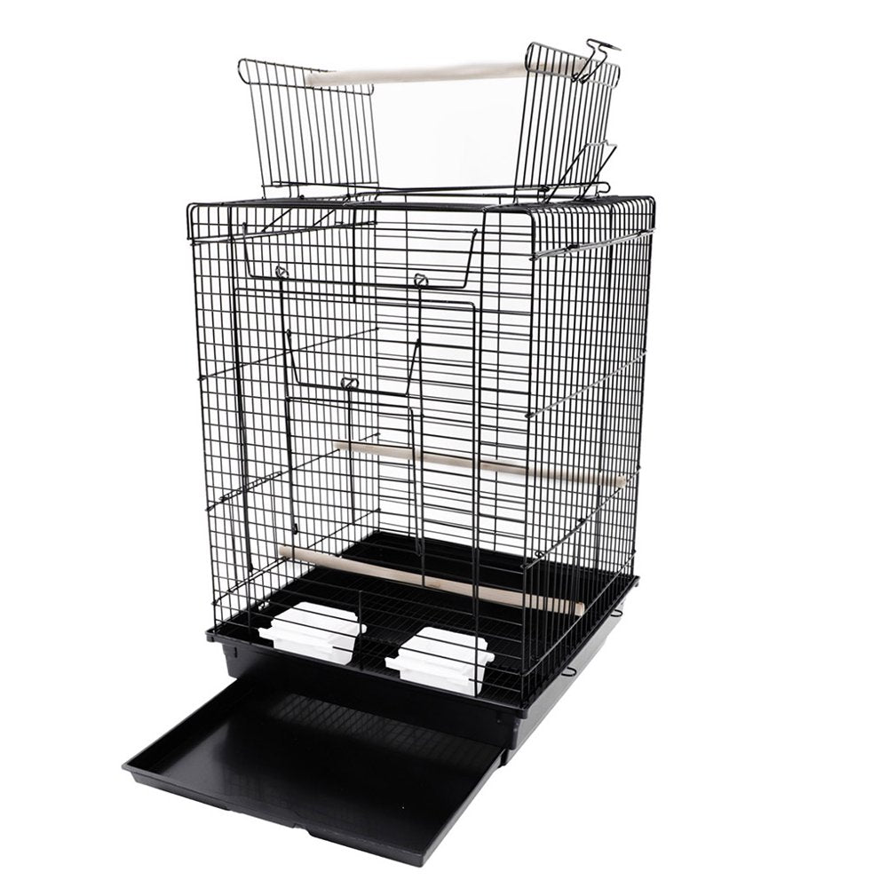 Hi.Fancy Metal Bird Cage Home Birdcage Food Feeding Cups Wooden Perch Stands Small Medium Size Bird Supplies Animals & Pet Supplies > Pet Supplies > Bird Supplies > Bird Cages & Stands Hi.FANCY   