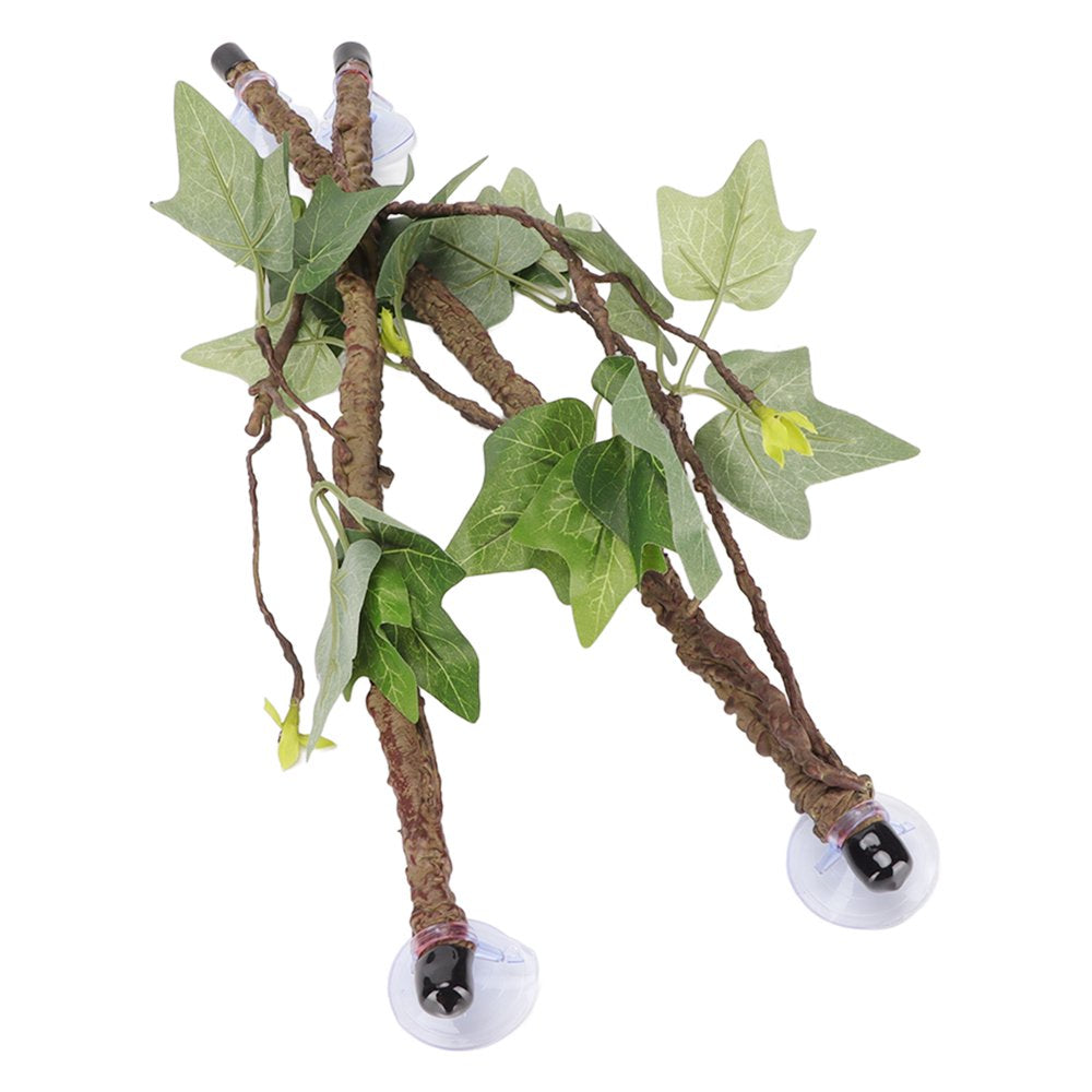 FAGINEY Reptile Branch Decoration,Reptile Corner Branch Terrarium Plant Decoration with Suction Cups for Amphibian Lizard Snake Climbing,Terrarium Plant Decoration Animals & Pet Supplies > Pet Supplies > Small Animal Supplies > Small Animal Habitat Accessories Khall   