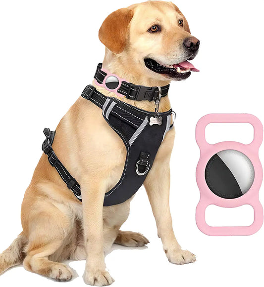 Fangsheng Airtag Dog Collar Pet Airtags Case Cover, Protective Case for Airtags Finder Scratch Pet Loop Holder for Apple Airtag (Pink), 1Pack Electronics > GPS Accessories > GPS Cases Fangsheng   