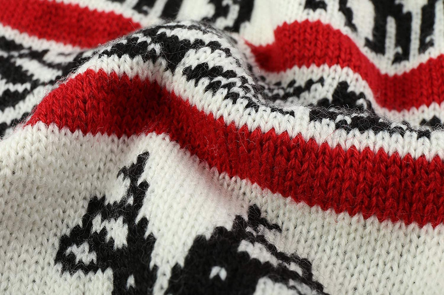 Ugly Vintage Knit Xmas Reindeer Holiday Festive Dog Sweater for Small Dogs, Small (S) Back Length 12" Animals & Pet Supplies > Pet Supplies > Dog Supplies > Dog Apparel Lanyar   