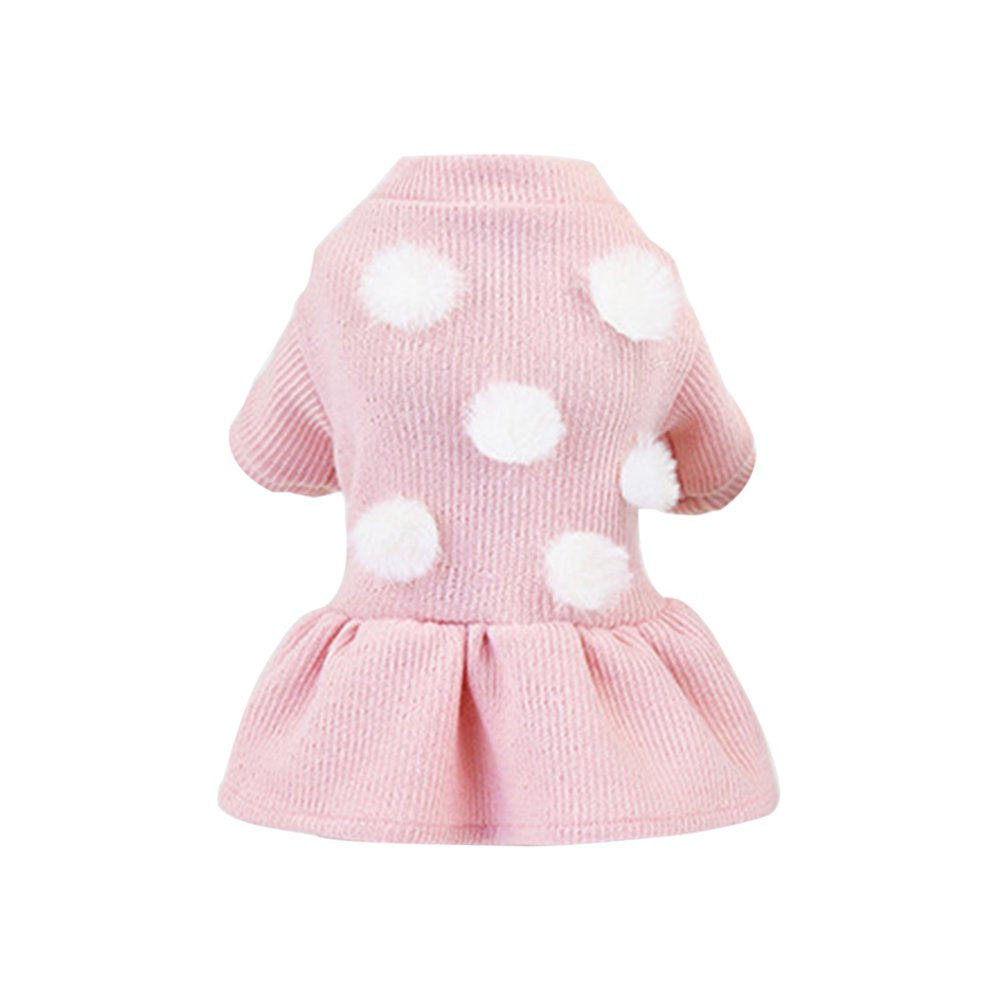 Walbest Dog Dresses for Small Dogs Girl for Winter Dog Sweater Pet Puppy Clothes Outfit Apparel Sweatshirt Dog Cats Clothing Fall Warm Fleece Coat for Chihuahua Yorkie Animals & Pet Supplies > Pet Supplies > Dog Supplies > Dog Apparel Walbest   