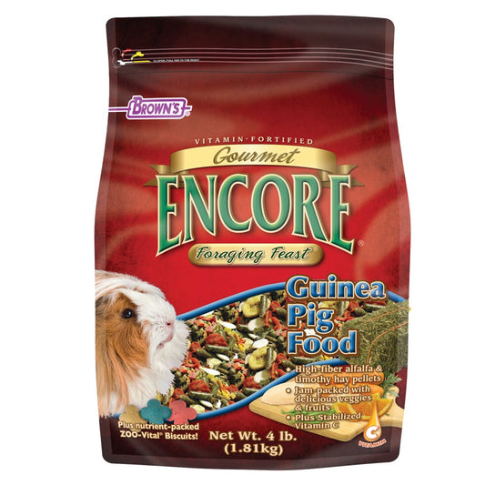 Encore Gourmet Foraging Feast Guinea Pig Food, 4 Lb. Animals & Pet Supplies > Pet Supplies > Small Animal Supplies > Small Animal Food F.M. Brown's Sons, Inc.   