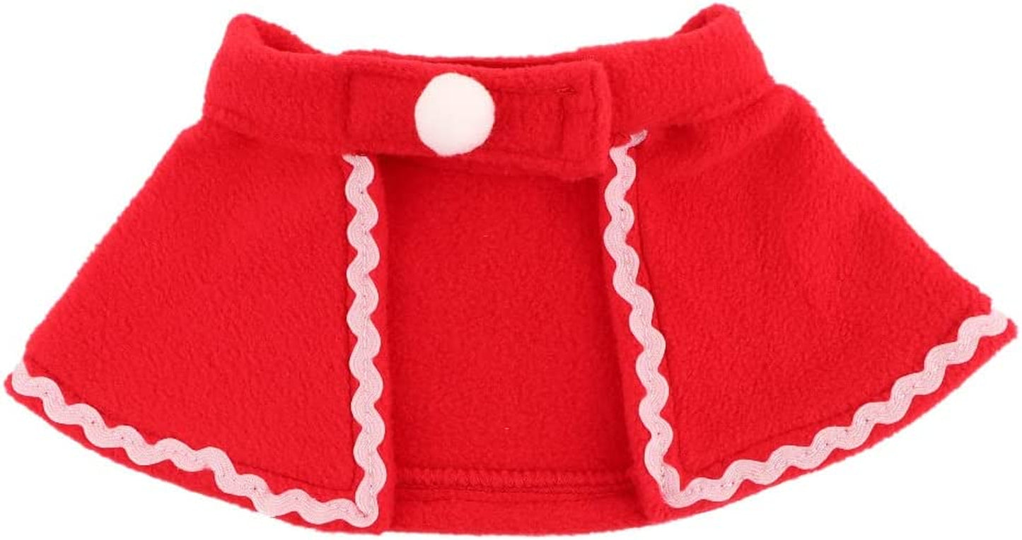Cat Dog Cloak, Santa Claus Christmas Clothes,Puppy Santa Red Scarf Hat Head Funny Christmas Clothes,Costume for Puppy Kitten(Hat&Scarf) Animals & Pet Supplies > Pet Supplies > Dog Supplies > Dog Apparel LIJUCHEN Cloak  