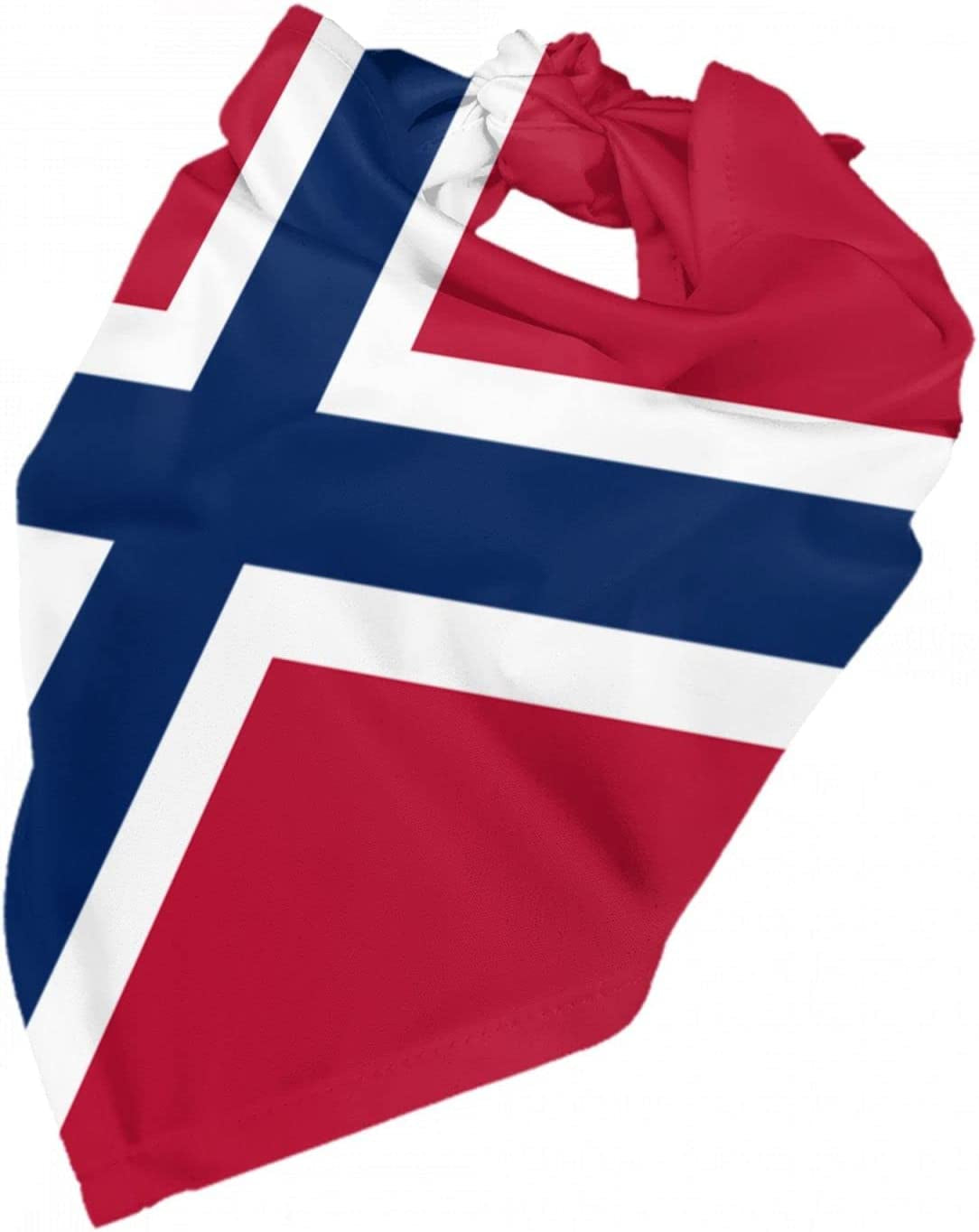 Flag of Norway Pet Dog and Cat Decorative Triangle Scarf,Dog Bandana,Breathable and Stain Resistant. Animals & Pet Supplies > Pet Supplies > Dog Supplies > Dog Apparel ZALTAS   