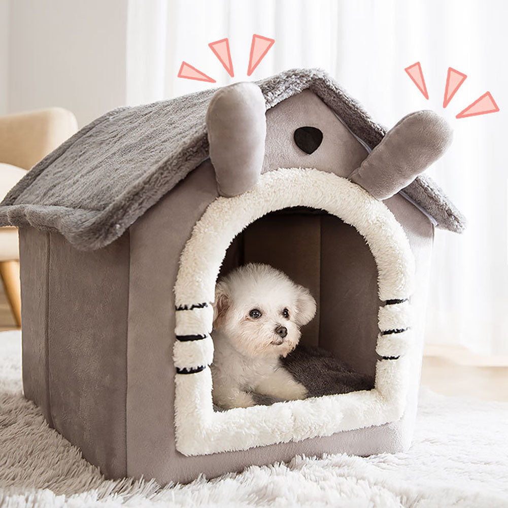 AINIYO Dog House Kennel Soft Pet Bed Small Cat Tent Semi-Enclosed Sleeping Nest Animals & Pet Supplies > Pet Supplies > Dog Supplies > Dog Houses mumaoyi   