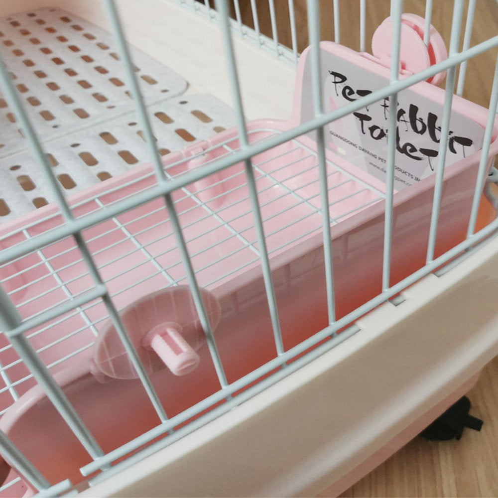 Rabbit Litter Box, Potty Trainer Corner Tray Bedding Cage Stable Portable Cleaning Toilet Chinchilla Small Animal Squirrel Hamster , Pink Animals & Pet Supplies > Pet Supplies > Small Animal Supplies > Small Animal Bedding perfeclan   