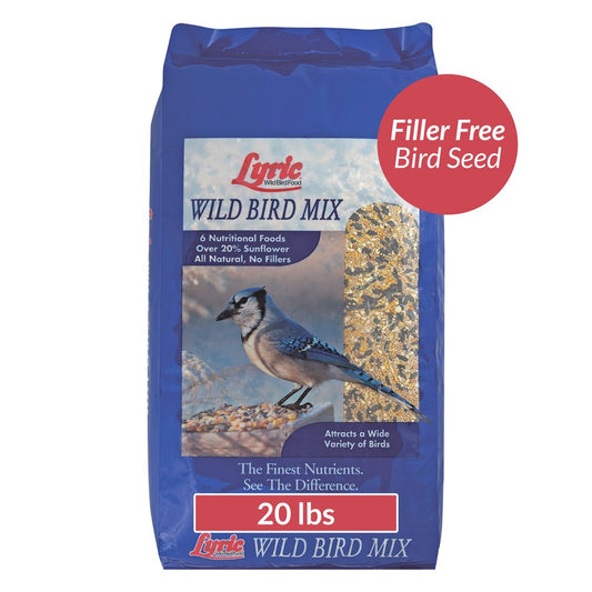 Lyric Wild Bird Mix Bird Seed, Bird Food for outside Feeders, 20 Lb. Bag Animals & Pet Supplies > Pet Supplies > Bird Supplies > Bird Food Lebanon Seaboard Corporation   