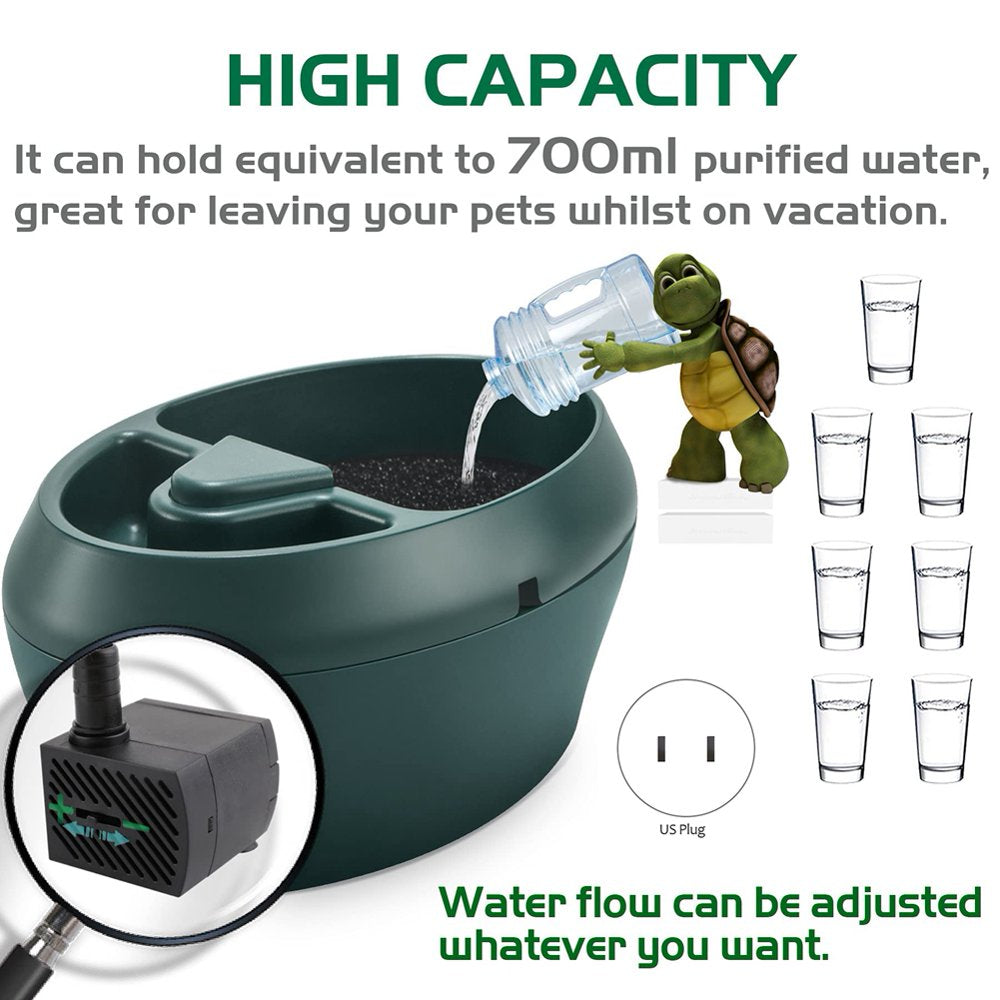 Reptile Chameleon Cantina with Snacks Trough, Drinking Fountain Water Dripper for Amphibians Insects Lizard US Plug Animals & Pet Supplies > Pet Supplies > Reptile & Amphibian Supplies > Reptile & Amphibian Food Mengmen   