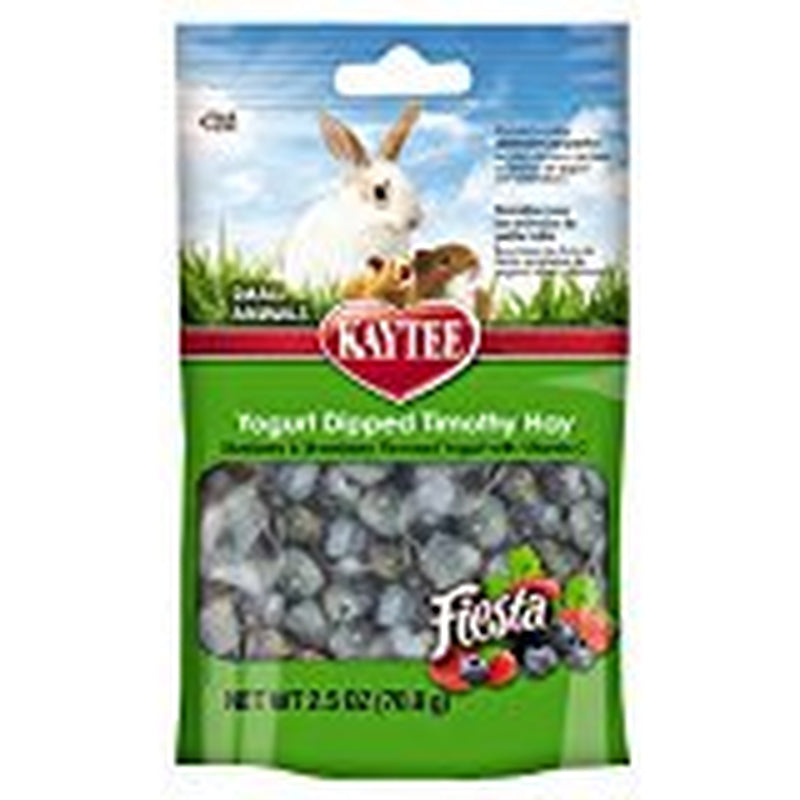 Kaytee Fiesta Blueberry &Amp; Strawberry Flavored Yogurt Dipped Timothy Hay Small Animal Treats, 2.5-Oz Bag Animals & Pet Supplies > Pet Supplies > Small Animal Supplies > Small Animal Treats Kaytee   