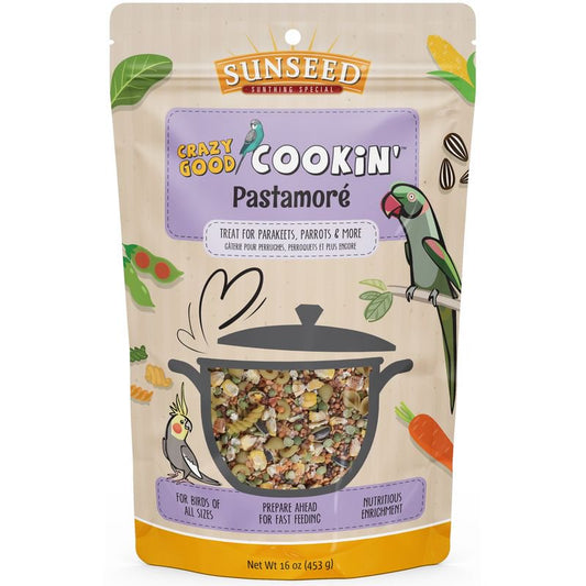 Sunseed® Sunseed Crazy Good Cookin' Pastamoré for Birds 16 Oz Animals & Pet Supplies > Pet Supplies > Bird Supplies > Bird Treats Sunseed®   