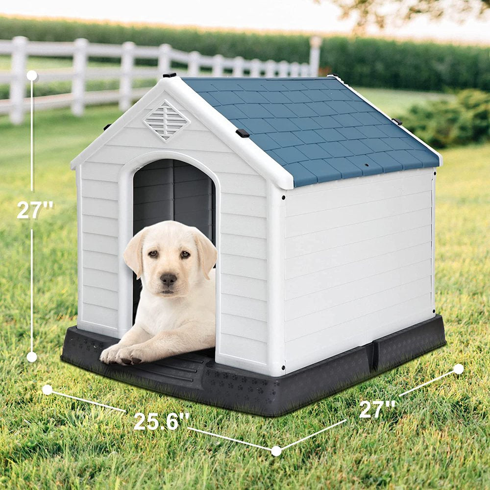 Kiaisxes Plastic Dog House - Water Resistant Dog Kennel for Small to Medium Sized Dogs All Weather Indoor Outdoor Doghouse Puppy Shelter Animals & Pet Supplies > Pet Supplies > Dog Supplies > Dog Houses kiaisxes   