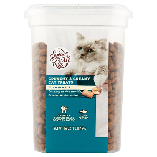 Special Kitty Tuna/Salmon Flavor Crunchy Treat for Cat, 16 Oz. Animals & Pet Supplies > Pet Supplies > Cat Supplies > Cat Treats Wal-Mart Stores, Inc.   