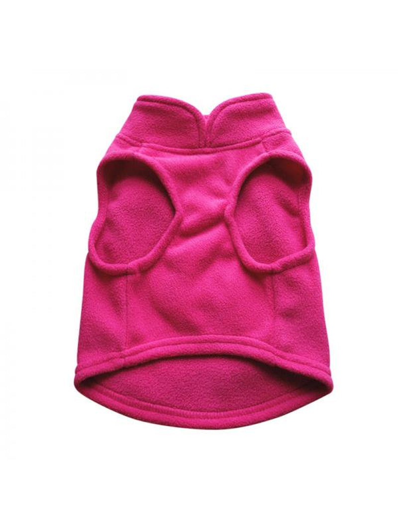 Pet Dog Warm Coat Sweater Puppy Fleece Jacket Outwear Apparel Animals & Pet Supplies > Pet Supplies > Dog Supplies > Dog Apparel Catlerio M Red 