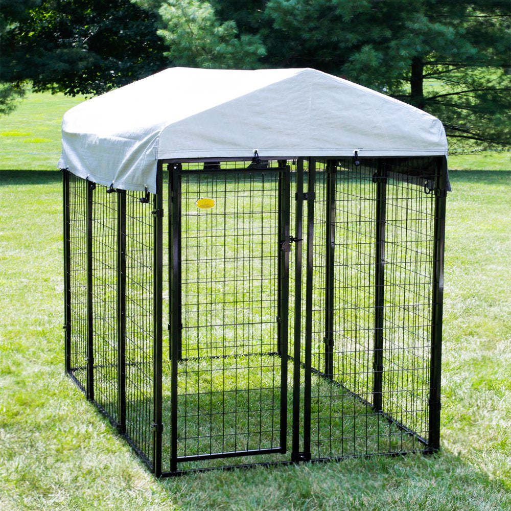 Kennelmaster Black Welded Wire Dog Kennel, 72"L X 48"W X 72"H Animals & Pet Supplies > Pet Supplies > Dog Supplies > Dog Kennels & Runs RTI CORP   