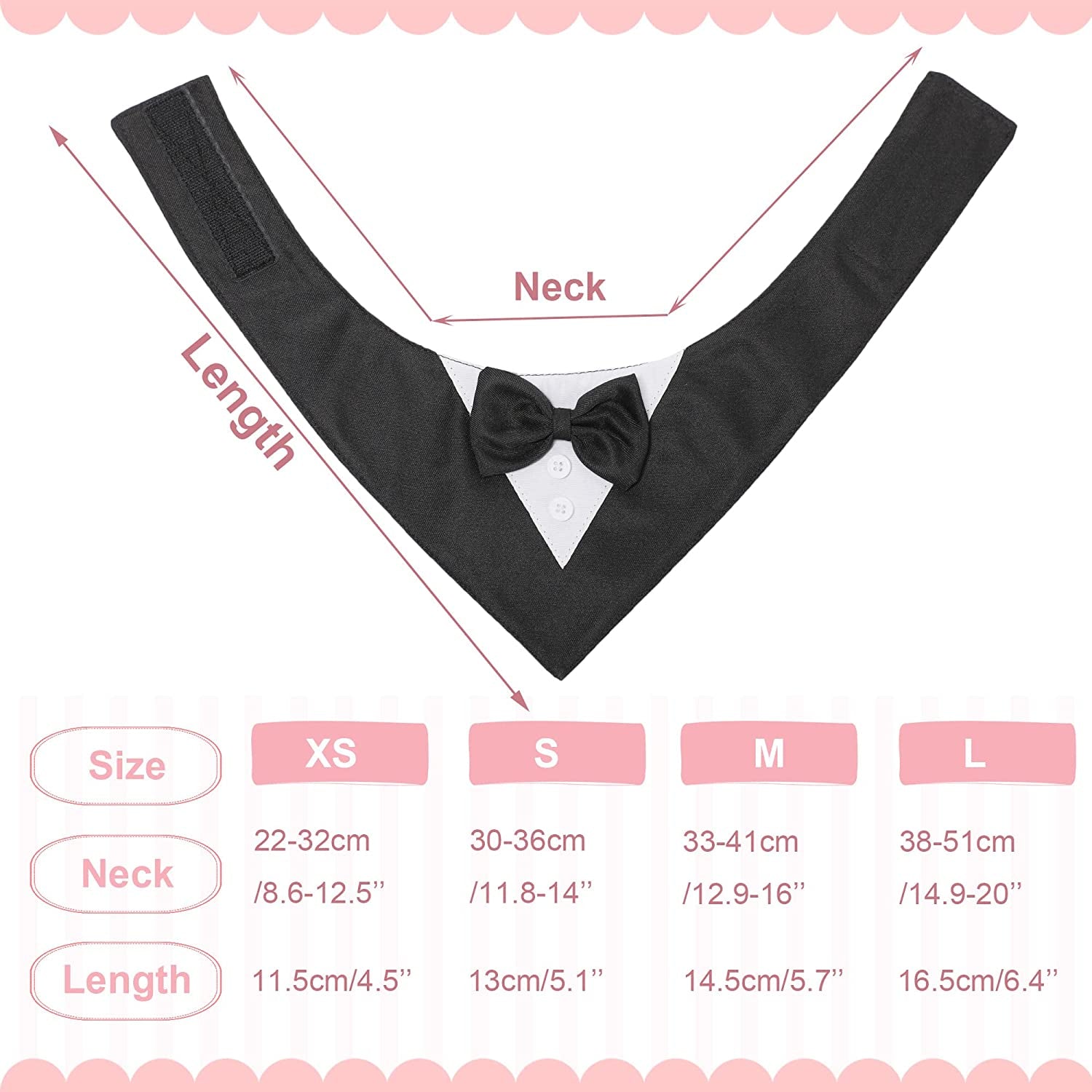 Dog Tuxedo for Small Dogs, KOOLMOX Formal Dressy Suit Dog Bandana Collar with Bowtie, Dog Wedding Attire Male Boy Pet Tux Outfit Dress Dog Birthday Tuxedo Puppy Cat Dog Formal Wear (S, Black) Animals & Pet Supplies > Pet Supplies > Dog Supplies > Dog Apparel Koolmox   