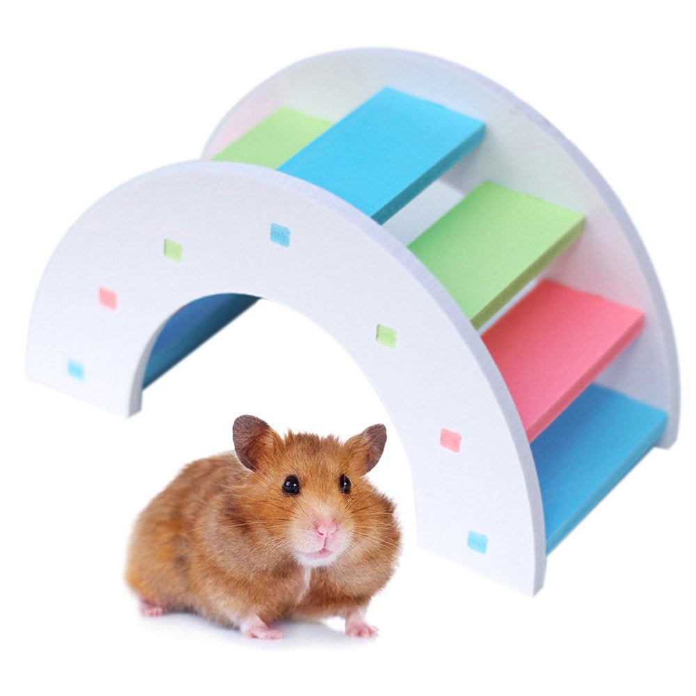 Hamster Toys Hamster Rainbow Bridge Hamster Toys for Small Animal,Habitat Exerise Toy Hamster Cage Accessories Animals & Pet Supplies > Pet Supplies > Small Animal Supplies > Small Animal Habitats & Cages SANVILY   