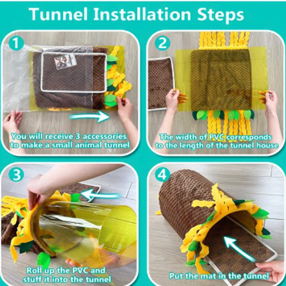 Pet Enjoy Tunnel Bed House-Hamster Hideout Tube Cage Small Animals Warm Plush Nest Habitats for Guinea-Pig Hamster Rat Mice Parrot Chinchilla Flying Squirrel Small Animal Playing Sleeping Resting Animals & Pet Supplies > Pet Supplies > Small Animal Supplies > Small Animal Habitats & Cages Pet Enjoy   