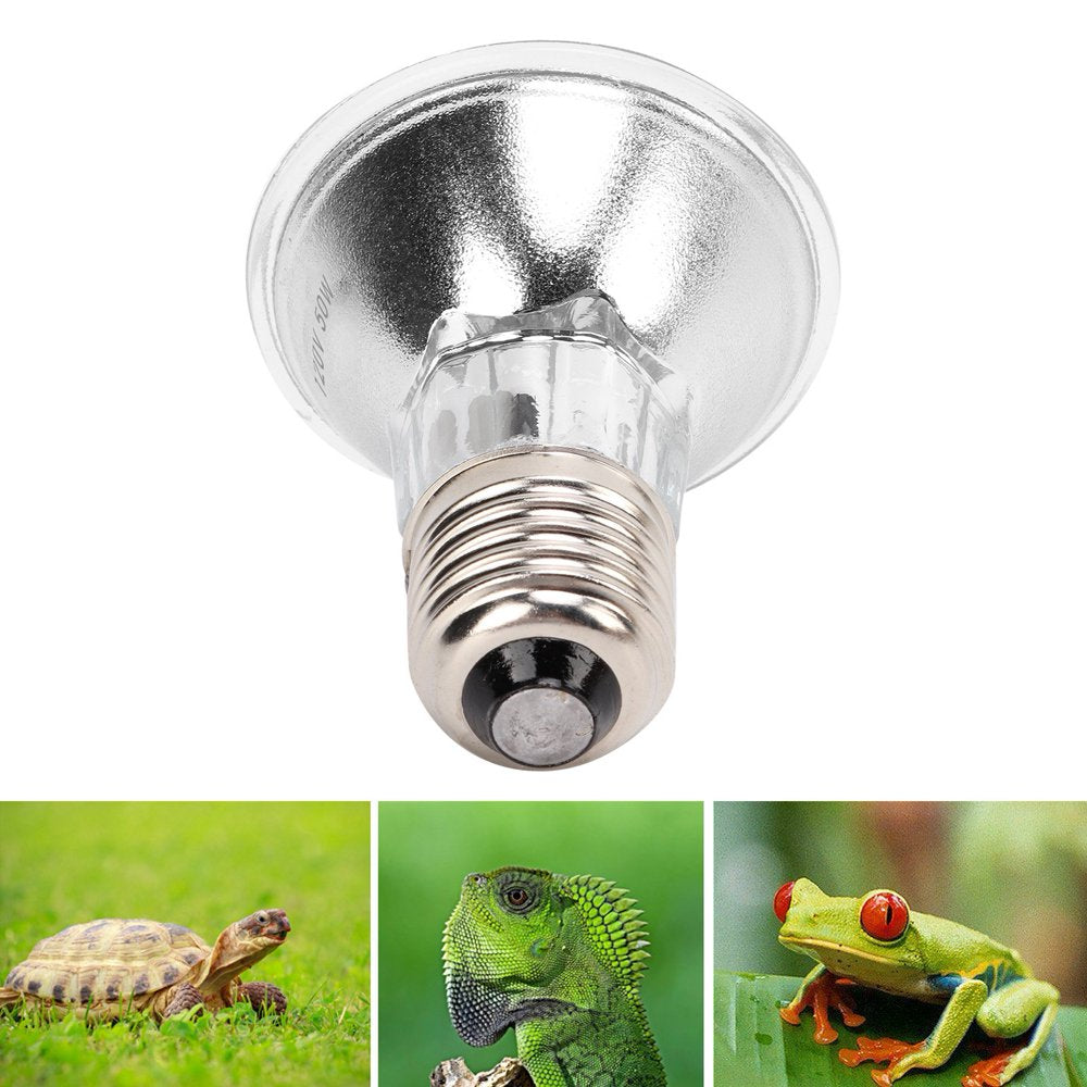 Brrnoo Sunbathe Heat Bulb,Sunbathe Heat Light,Uva + UVB Full Spectrum Sun Lamp Warm Sunbathe Heat Bulb for Lizard Reptiles Amphibians  Brrnoo 120V,50W  
