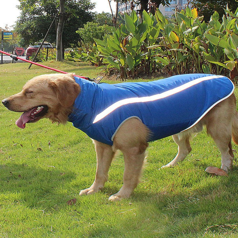 Spencer Winter Dog Coat Jacket Waterproof Warm Pet Vest Reflective Snowsuit Cold Weather Puppy Dog Outwear Apparels for Medium Large Dogs "Blue,6Xl"