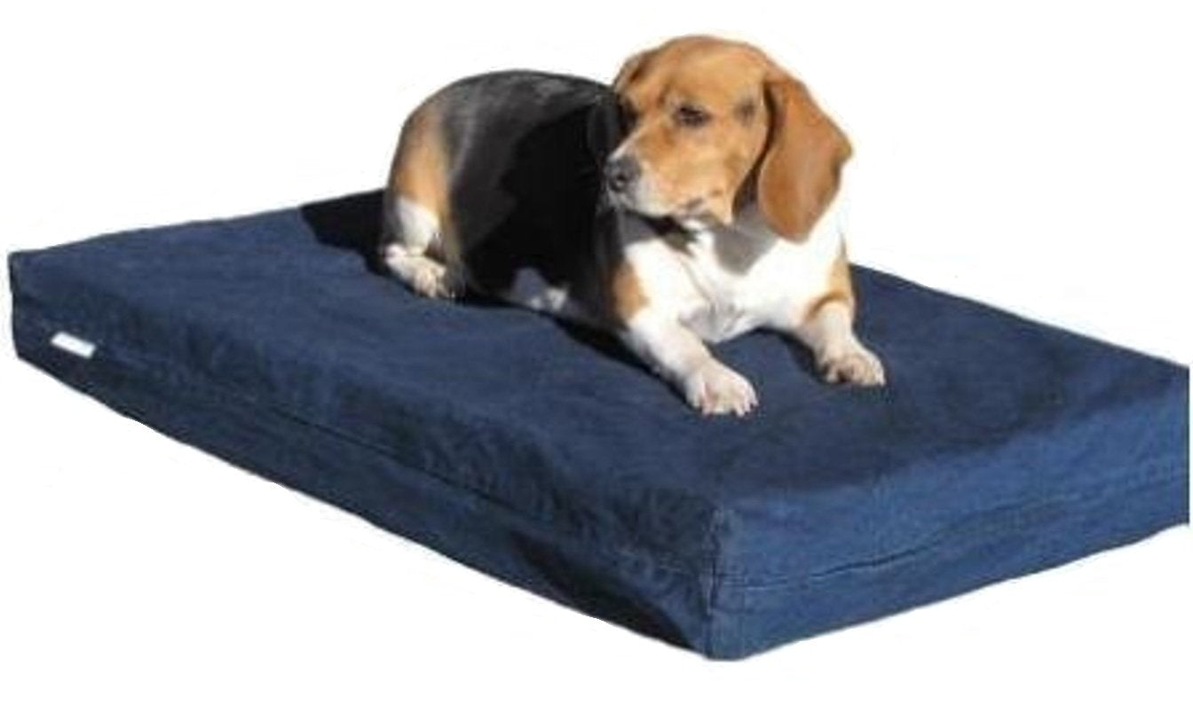 Dogbed4Less Orthopedic Waterproof Memory Foam Dog Bed for Large Pet 55"X37"X4", Denim Blue Washable Cover, XXL Animals & Pet Supplies > Pet Supplies > Cat Supplies > Cat Beds Dogbed4less SMALL 35"X20"X4"  