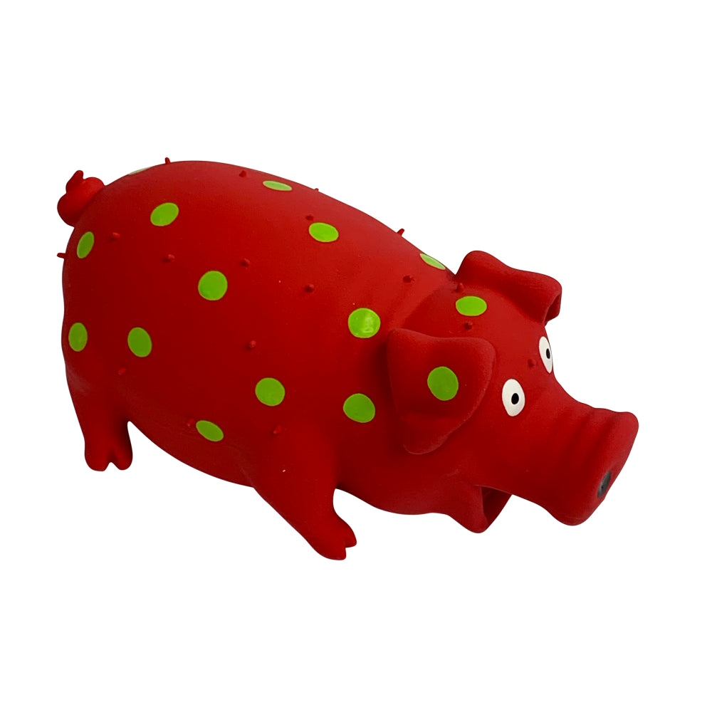 Vibrant Life Pigglesworth Latex Dog Toy Red Animals & Pet Supplies > Pet Supplies > Dog Supplies > Dog Toys Multipet   