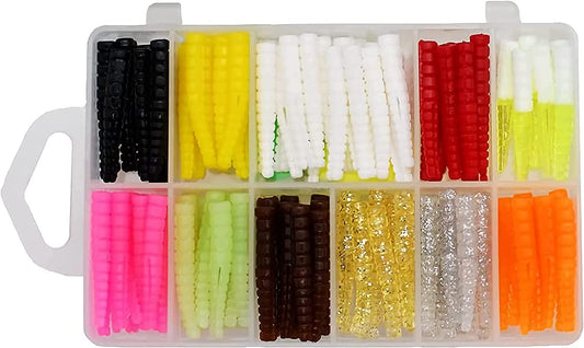 Trout Magnet Original 142 Piece Kit, Fishing Equipment and Accessories, 20 Hooks, 120 Bodies, 2 Floats