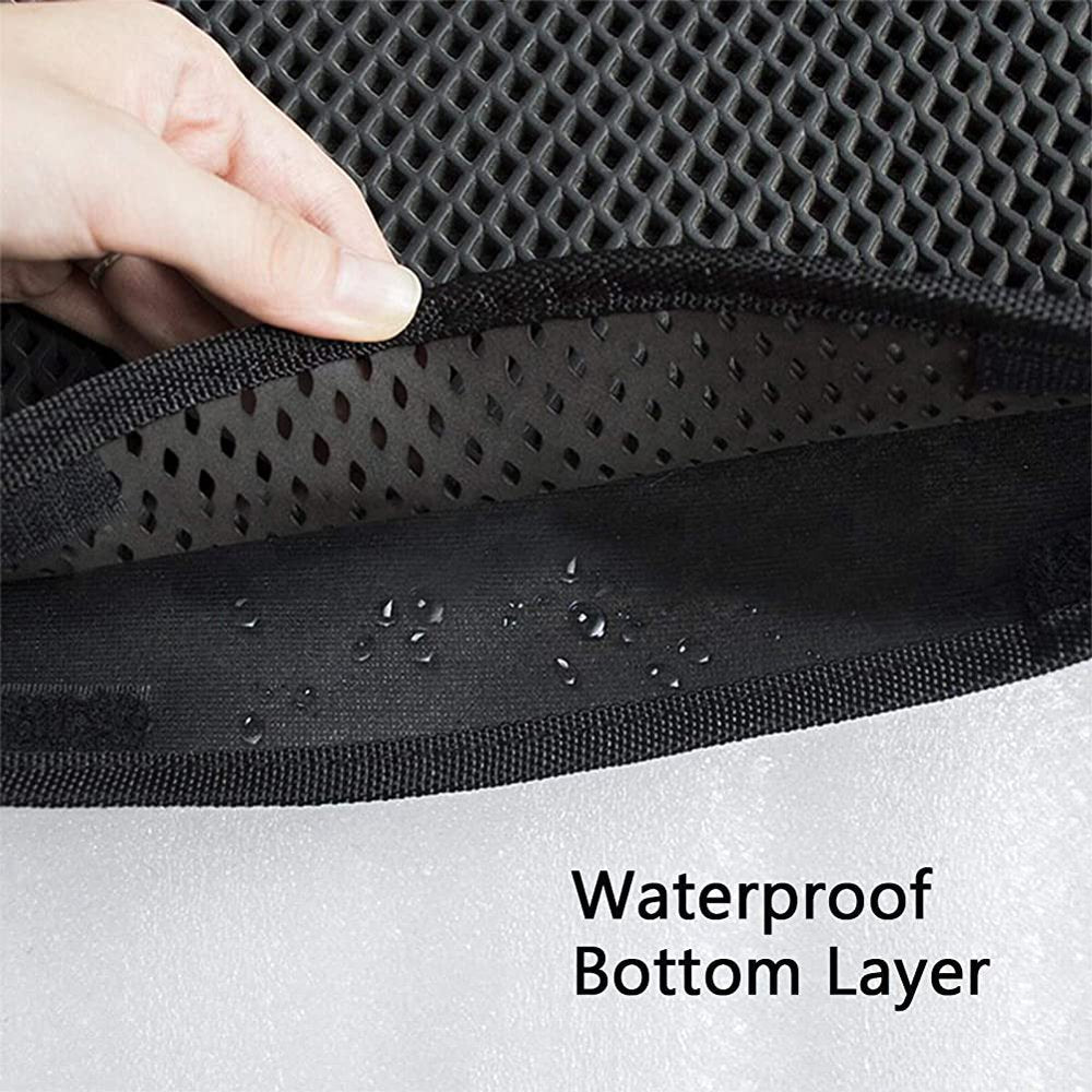 Foldable Cat Litter Mat - Double Layer EVA Litter Box Mat - Honeycomb - Waterproof - BPA Free - Washable - Easy to Clean - Scatter Control