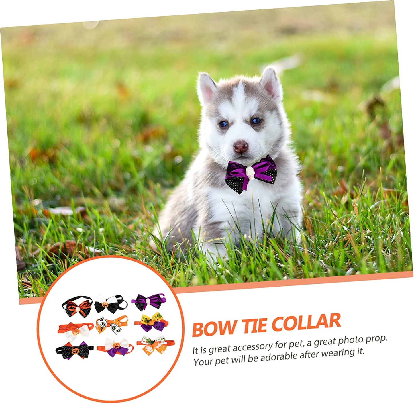 Balacoo 9Pcs Pet Bow Tie Puppies Collars Cat Collars Bell Small Dog Collar Decorative Dog Collar Cat Bowtie Collar Pet Bow Collar Pet Neck Tie Collar , Felt Cloth Variety Props Animals & Pet Supplies > Pet Supplies > Dog Supplies > Dog Apparel Balacoo   