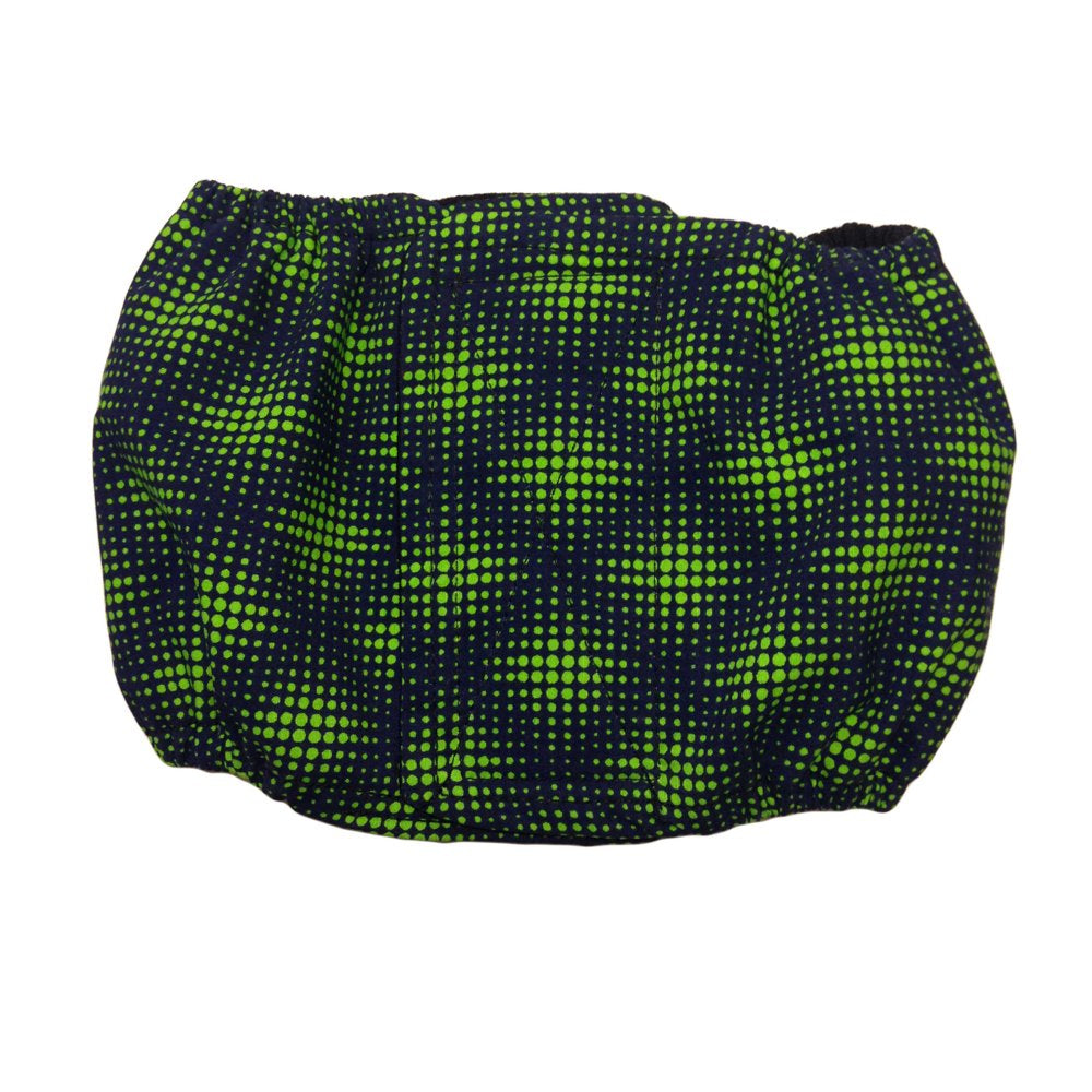 Barkertime Green Double Dots Water-Resistant Washable Dog Belly Band Male Wrap - Made in USA Animals & Pet Supplies > Pet Supplies > Dog Supplies > Dog Diaper Pads & Liners Barkertime M  