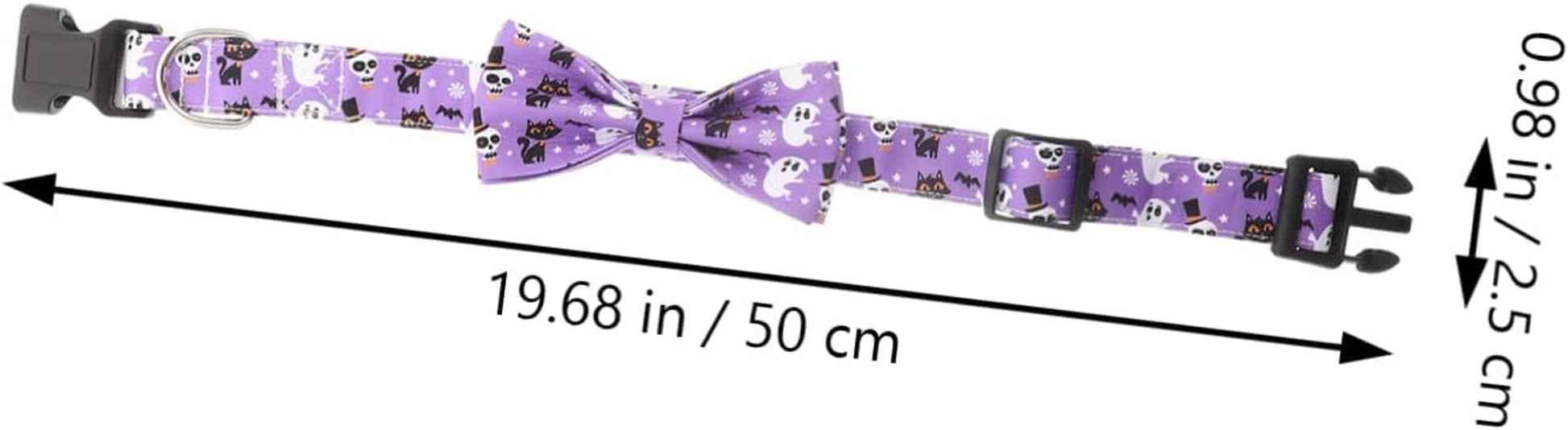 Generic 4Pcs Cat Decor Themed Collar Neckwear Pets Medium Collars Bowtie Bow Cats Fancy Designed Halloween Dog Photo for Removable Pet Comfortable Cute Decorative Adjustable Ties Purple Animals & Pet Supplies > Pet Supplies > Dog Supplies > Dog Apparel generic   