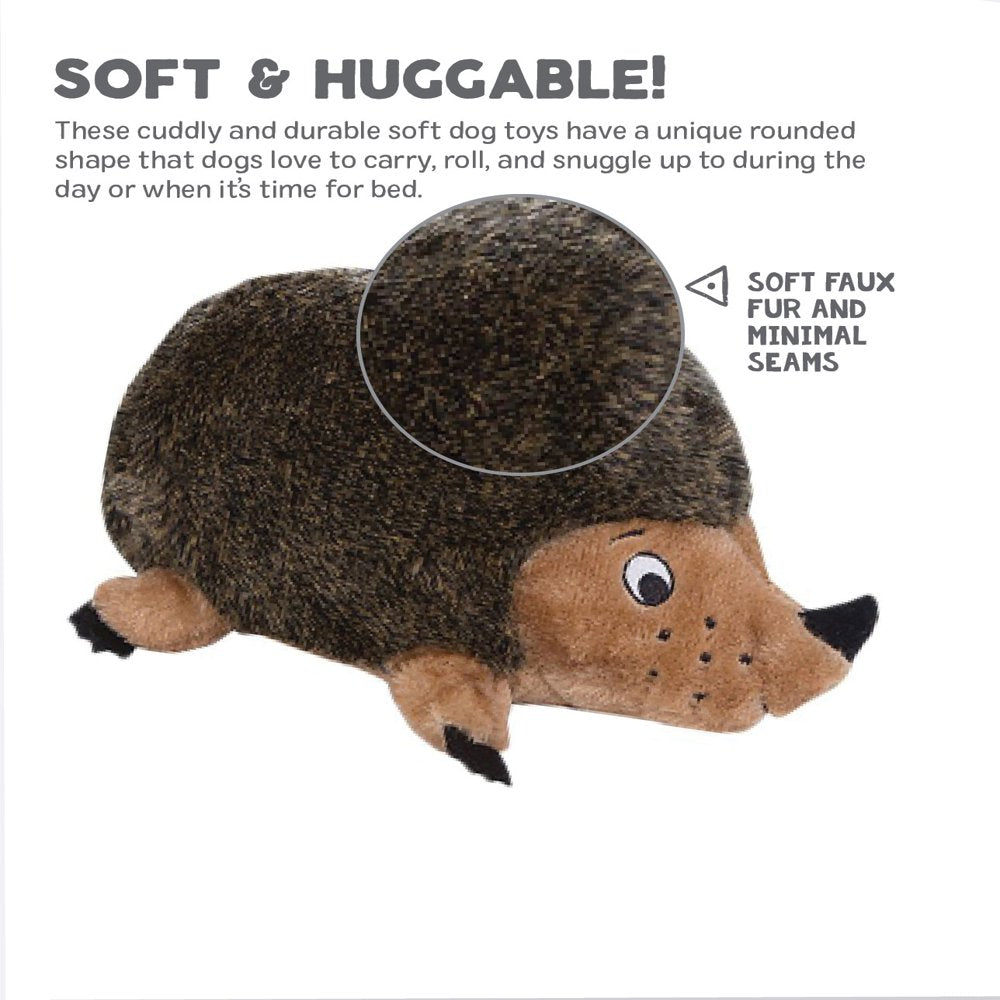 Outward Hound Hedgehogz Grunting Plush Dog Toy, Brown, Medium Animals & Pet Supplies > Pet Supplies > Dog Supplies > Dog Toys Outward Hound Holdings   