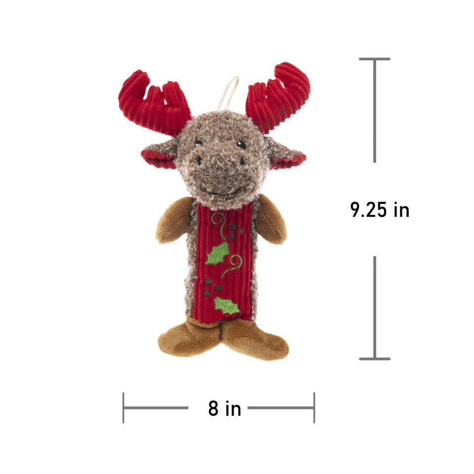 Vibrant Life Holiday 9.25-Inch Stuffed Plush Christmas Moose Stick Dog Toy Animals & Pet Supplies > Pet Supplies > Dog Supplies > Dog Toys Dan Dee International   