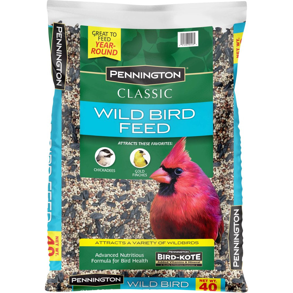 Pennington Classic Wild Bird Feed and Seed, 20 Lb. Bag Animals & Pet Supplies > Pet Supplies > Bird Supplies > Bird Food CENTRAL GARDEN & PET COMPANY 40 lbs  