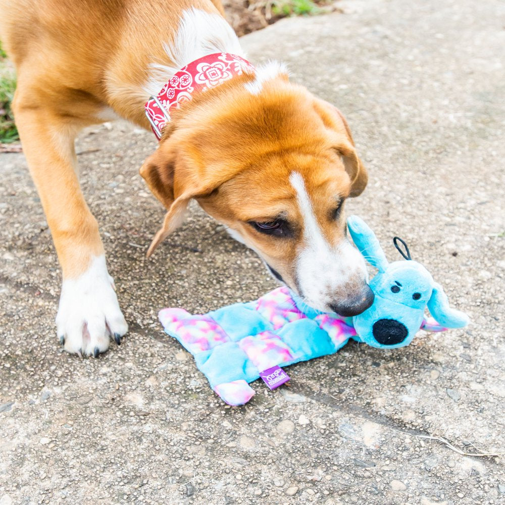 Multipet Smiling Loofa Dog Squeaker Mat Dog Toy, 12 Inches Long, Contains 13 Squeakers, Swirl Pattern Animals & Pet Supplies > Pet Supplies > Dog Supplies > Dog Toys Multipet International   