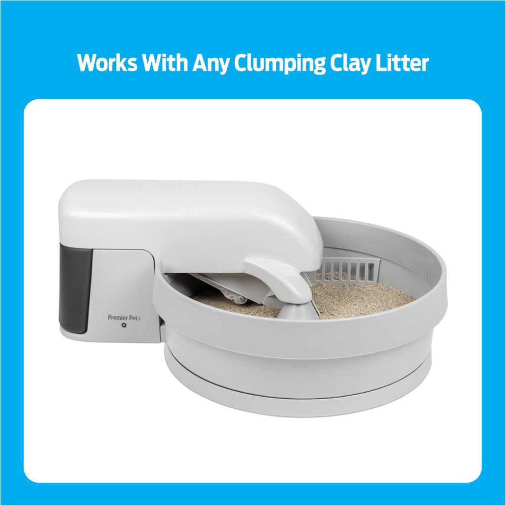 Premier Pet Auto-Clean Litter Box System: Self-Cleaning Litter System, No More Scooping, Auto-Cleans Every 30 Minutes, Superior Odor Control, Works with Any Clumping Clay Litter Animals & Pet Supplies > Pet Supplies > Cat Supplies > Cat Litter Box Liners Radio Systems Corporation   