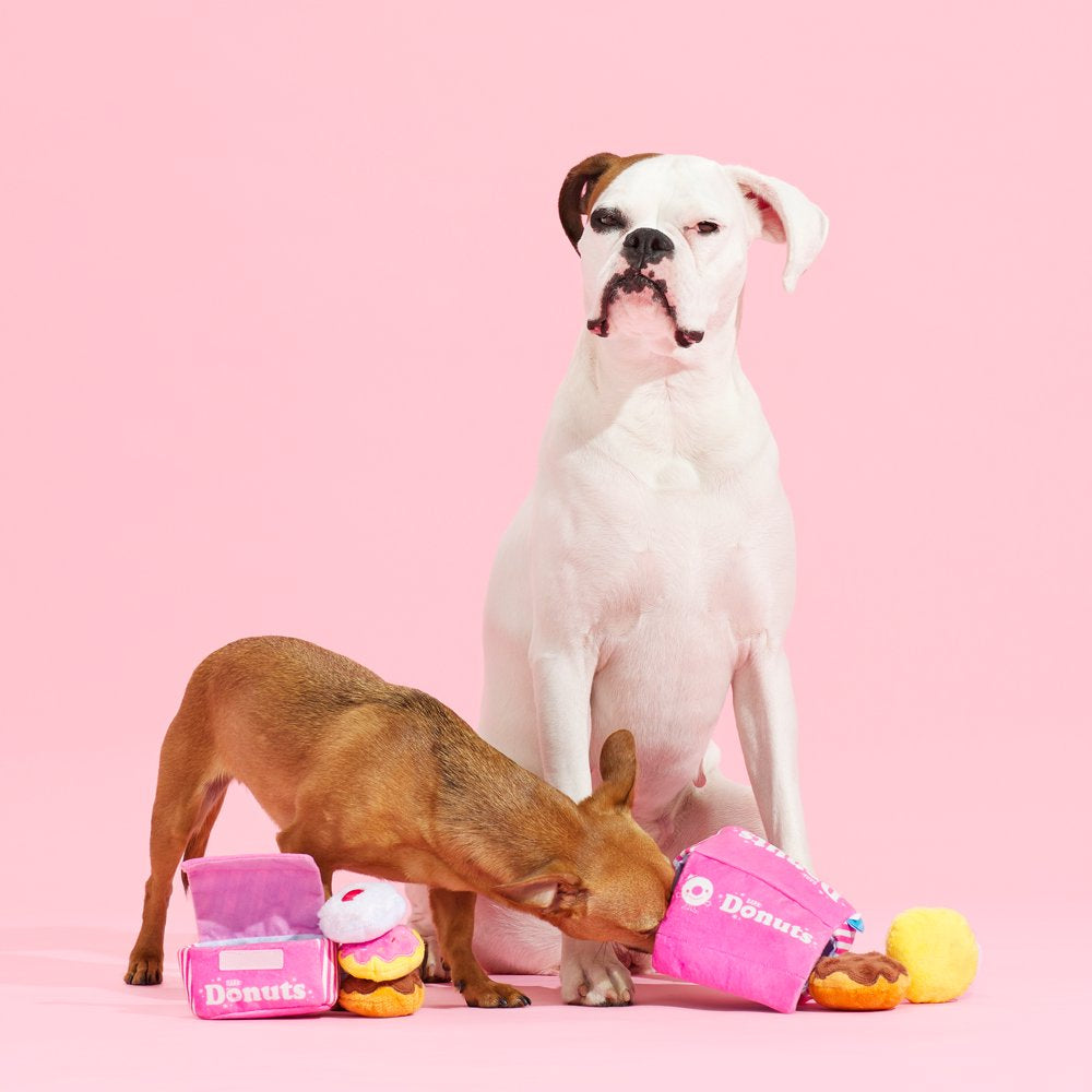 BARK Barker'S Dozen Donuts Dog Toy - Features Multi-Part 4 in 1 Toy, Xs to Small Dogs Animals & Pet Supplies > Pet Supplies > Dog Supplies > Dog Toys BARK   