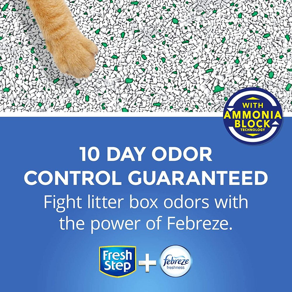 Fresh Step Scented Litter with the Power of Febreze, Clumping Cat Litter
