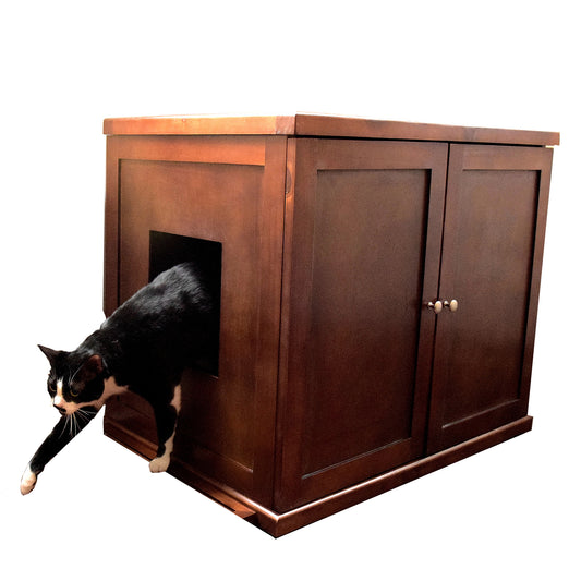 The Refined Feline Refined Litter Box, Xlarge, Mahogany Animals & Pet Supplies > Pet Supplies > Cat Supplies > Cat Furniture RefinedKind Pet Products Mahogany  