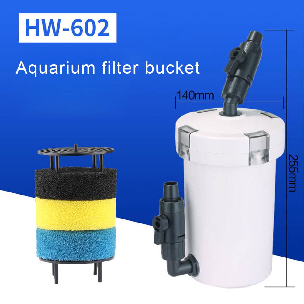 HW-602 Aquarium Filter Fresh Water Seawater Seaweed Aquarium External Canister Filter Bucket Animals & Pet Supplies > Pet Supplies > Fish Supplies > Aquarium Filters Hi.FANCY   