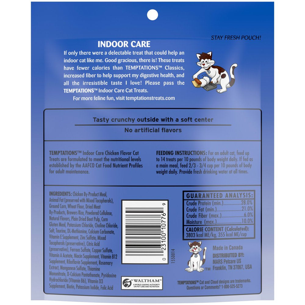 Temptations Chicken Flavor Topper, Crunchy & Soft Treat for Cat, 4.9 Oz. Animals & Pet Supplies > Pet Supplies > Cat Supplies > Cat Treats Mars Petcare   