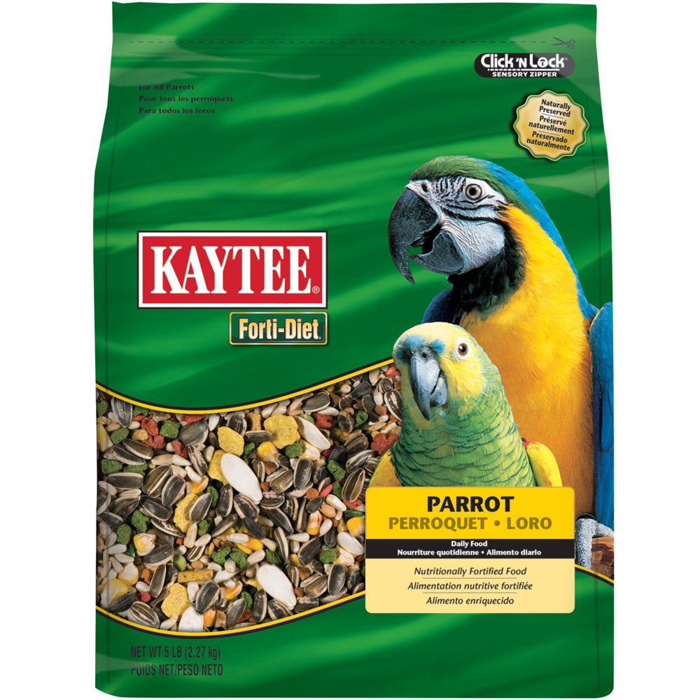 Kaytee Forti-Diet Parrot Pet Bird Food, 5 Lb Animals & Pet Supplies > Pet Supplies > Bird Supplies > Bird Food Central Garden and Pet   