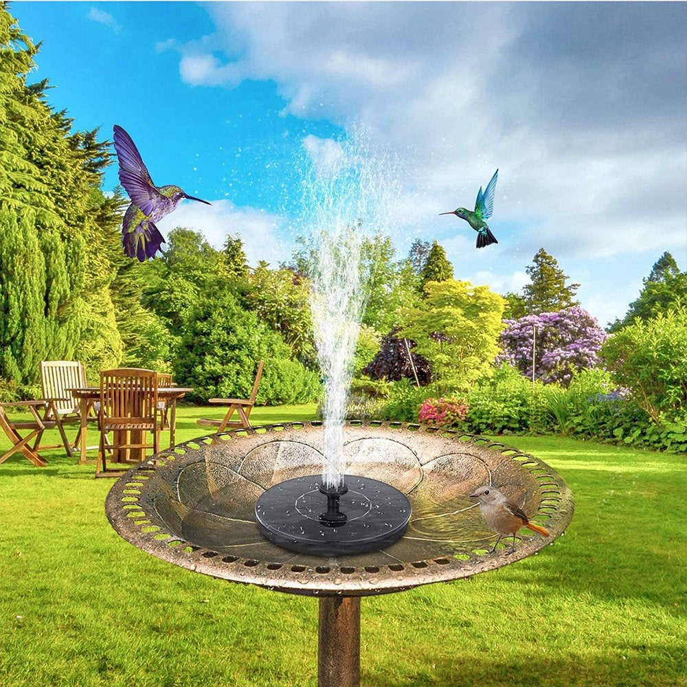 Duety Solar Fountain， Bird Bath Fountain， Solar Panel Pump， Floating Pump， Pool Fountain with 8 Nozzles 2 Plastic Tubings for Bird Bath， Pond， Pool， Fish Tank， Aquarium and Garden Animals & Pet Supplies > Pet Supplies > Fish Supplies > Aquarium & Pond Tubing Duety   