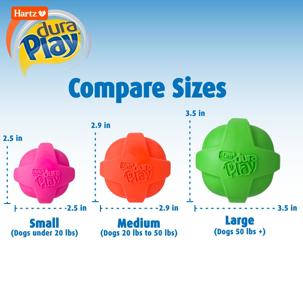 Hartz Dura Play Ball Dog Toy, Medium, Color May Vary Animals & Pet Supplies > Pet Supplies > Dog Supplies > Dog Toys Hartz Mountain Corp   