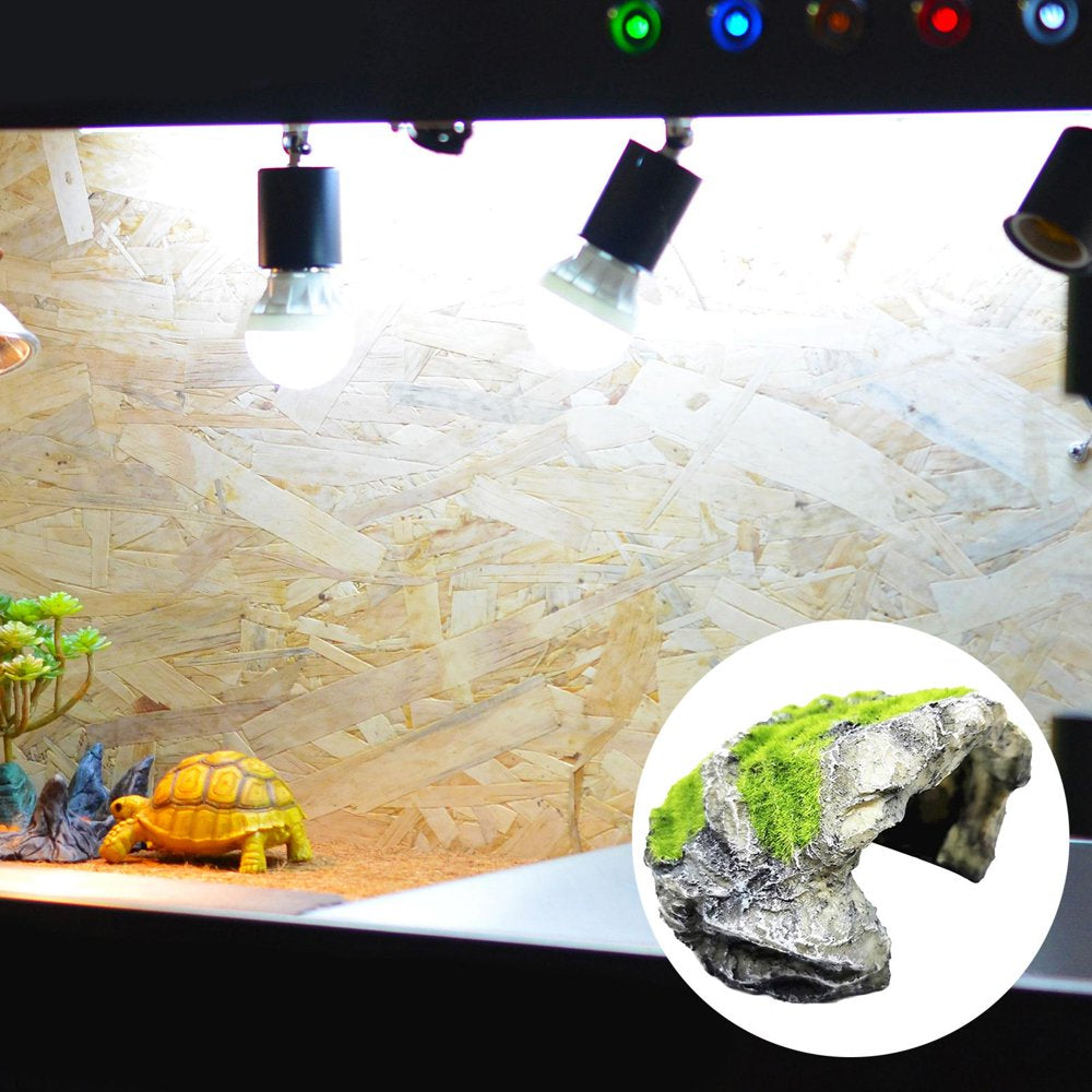 Reptile Hiding Cave Resin Material Natural Non- Hideout for Small Lizards Turtles Bearded Dragon Tortois Amphibians Fish Pet Supplies - G G Animals & Pet Supplies > Pet Supplies > Small Animal Supplies > Small Animal Habitat Accessories FITYLE   