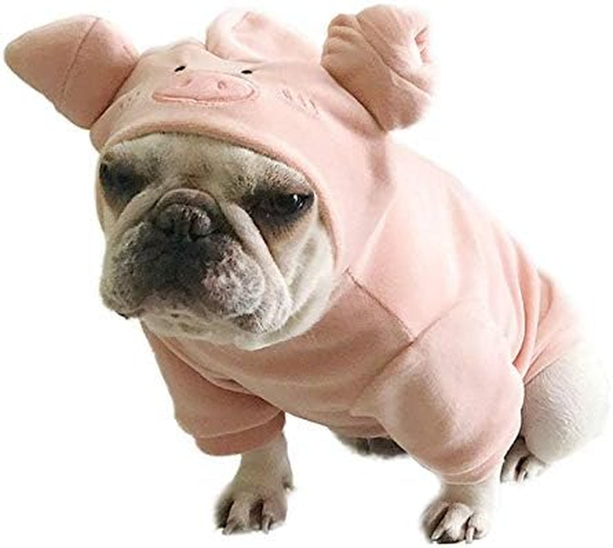 Dog Sweater, Pet Pig Pattern Sweatshirt for Small Dogs Cats, Puppy Hoodie Jacket for Spring, Winter & Autumn, French Bulldog Warm Apparel Outfits, Novel Design Cute Dog Vest Animals & Pet Supplies > Pet Supplies > Dog Supplies > Dog Apparel Zakynuye   