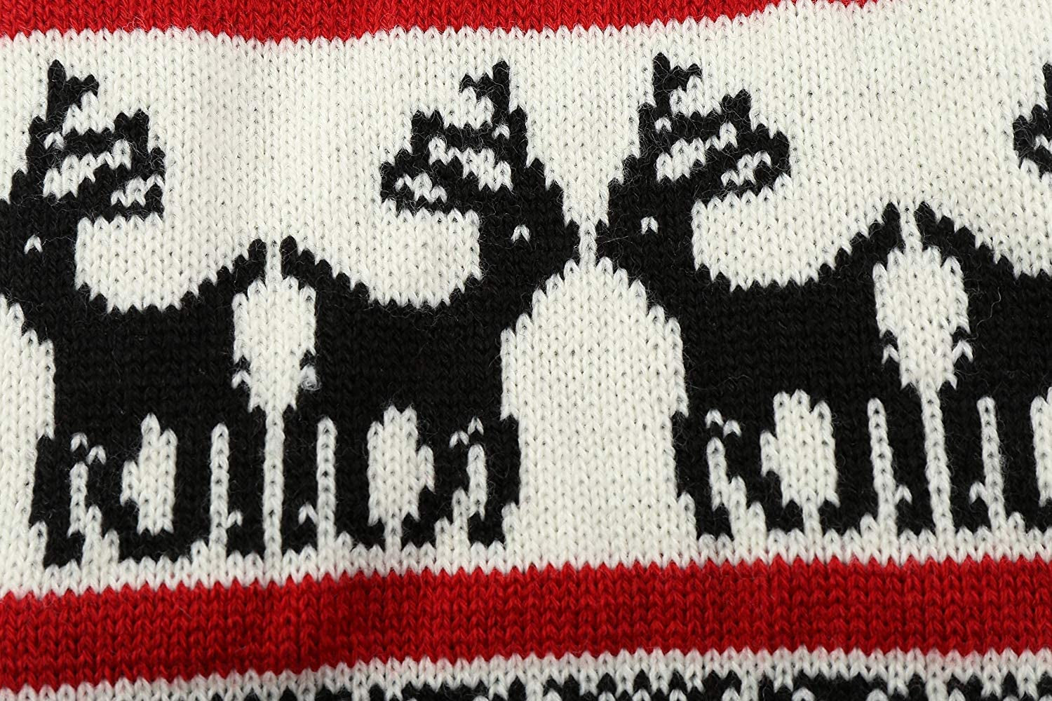 Ugly Vintage Knit Xmas Reindeer Holiday Festive Dog Sweater for Small Dogs, Small (S) Back Length 12" Animals & Pet Supplies > Pet Supplies > Dog Supplies > Dog Apparel Lanyar   