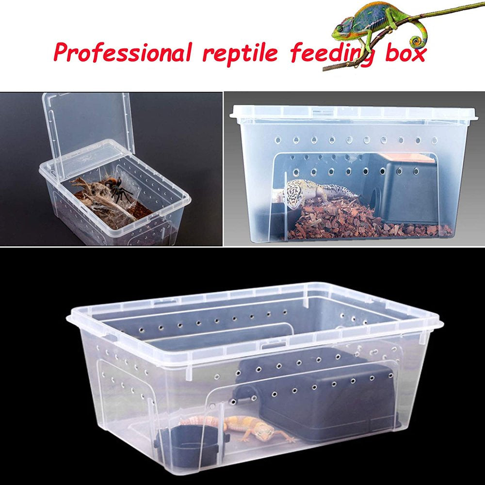 Sunjoy Tech Reptile Breeding Box - Amphibian Insect Reptile Habitat, Snake Turtle Habitat, Reptile Feeding Case for Crayfish Crab