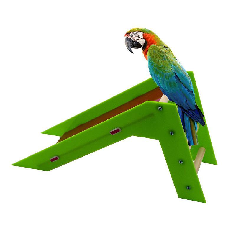 OOKWE Parrot Toy Bird Intelligence Skill Training Slide and Crawling Ladder Parrot Educational Toys Parakeet Funny Perch Toy Animals & Pet Supplies > Pet Supplies > Bird Supplies > Bird Ladders & Perches OOKWE   